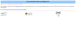 Desktop Screenshot of lists.prometheusradio.org